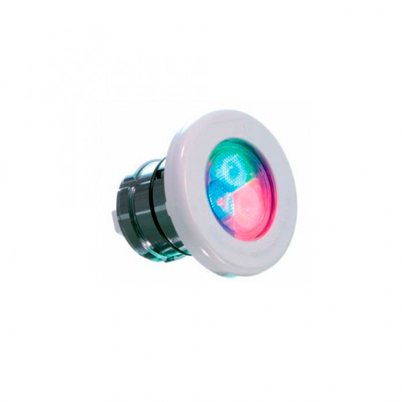 Светильник AstralPool LumiPlus Mini 2.11 RGB-DMX, 12 В (186 лм). Монтаж с закладной диам. 63 мм, облицовочный обод из ABS-пластика (52 136)