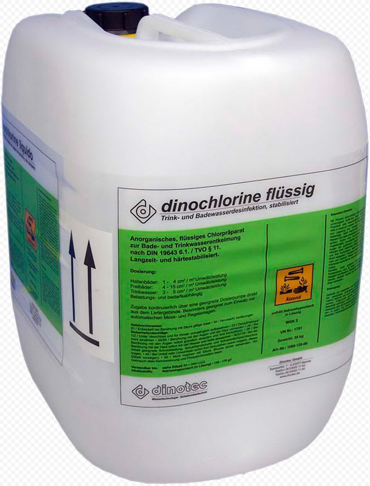 Dinotec dinochlorine (активный хлор 13%) жидкий, 28 кг (1060-150-20)