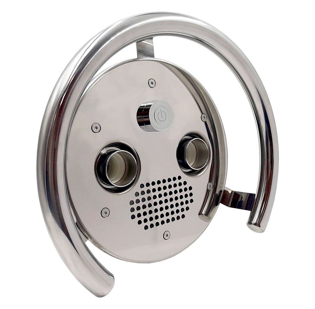 Противоток 75 м3/час Xenozone с двумя соплами и пневмокнопкой, AISI-316 (ПТ.75.0/1)