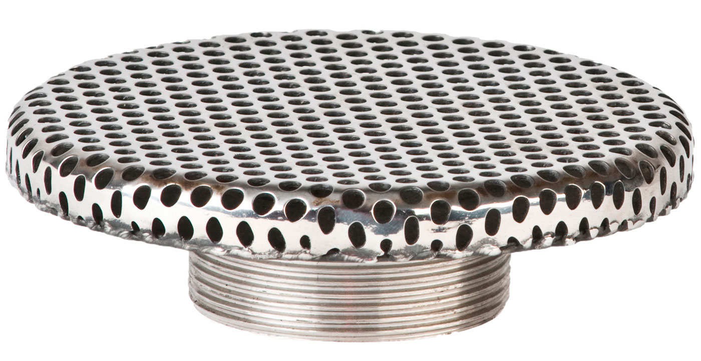 Водозабор круглый сетчатый 5 м3/час Xenozone, НР 1.5" д.85 (плитка), AISI-304 (ВЗ.815.0)