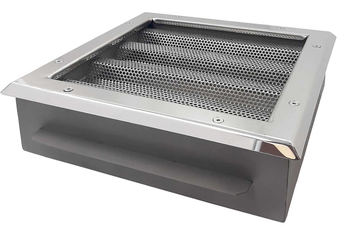 Водозабор прямоугольный сетчатый 160 м3/час Xenozone, ВР 2x4" 570x400 (плёнка), AISI-304 (ВЗ.9120.2)