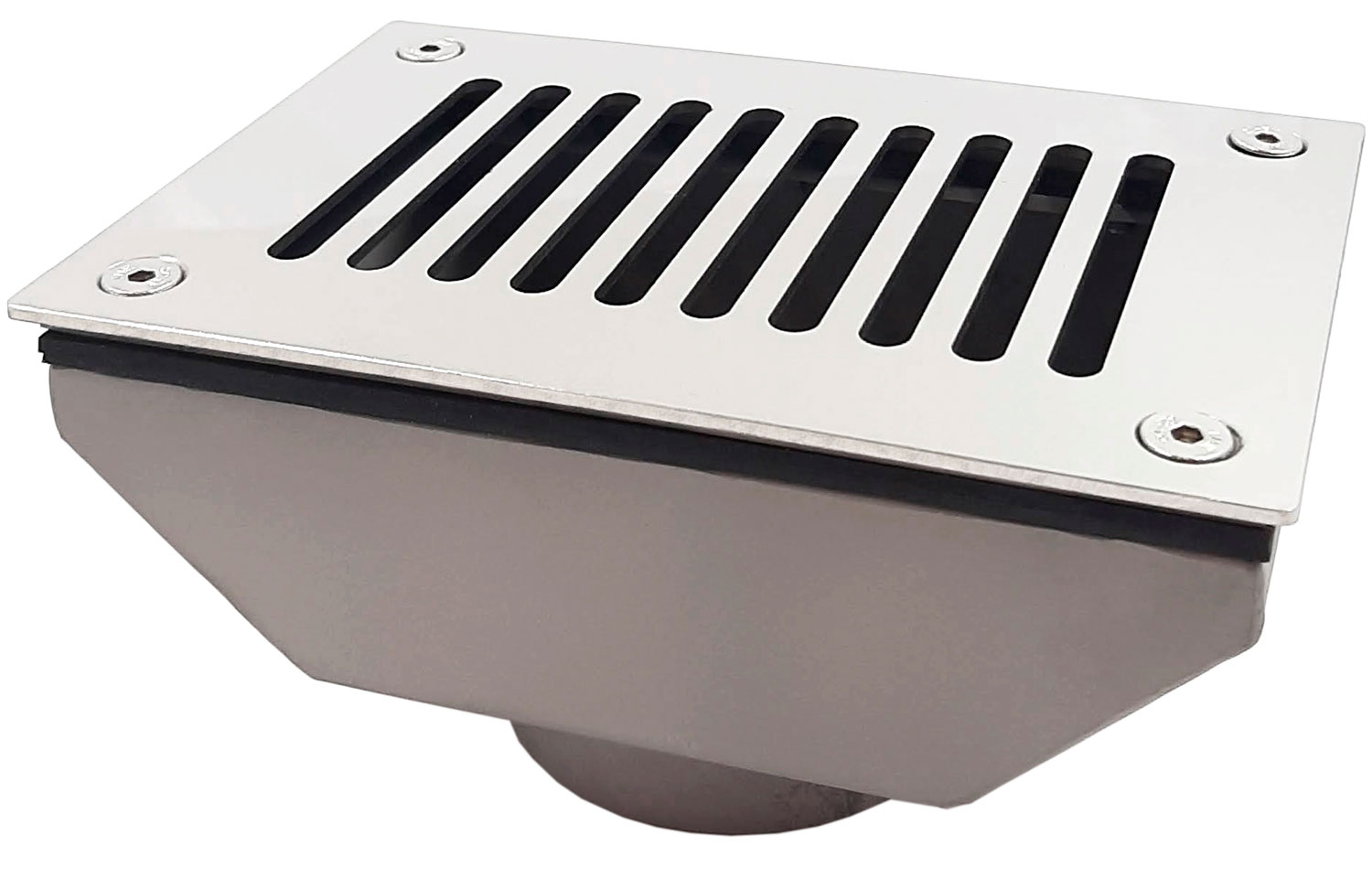 Забор переливного лотка 20 м3/час Xenozone, ВР 2" (плитка), AISI-304 (ВЗП.150.1)