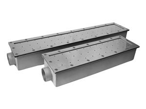 Плато аэромассажное Аква-Техника прямоугольное 150x500 (плёнка), AISI-304 (АТ 02.16)