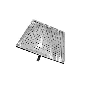 Плато аэромассажное Аква-Техника квадратное 400x400 (плёнка), AISI-304 (АТ 02.07)
