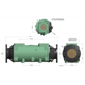 Теплообменник разборный Bowman 780 кВт трубки из купроникеля (5118-3C)