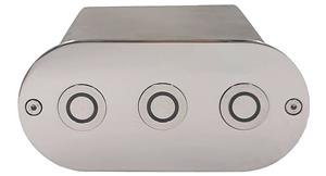 Адаптер для 3-х сенсорных пьезокнопок Xenozone (плитка), AISI-304 (АД.02.3)