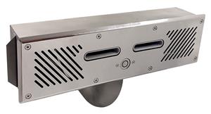 Узкий противоток 75 м3/час Xenozone с двумя соплами и пьезокнопкой, AISI-304 (ПТУ.75.1)