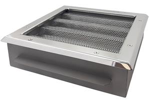 Водозабор квадратный сетчатый 110 м3/час Xenozone, ВР 2x2.5" 400x400 (плёнка), AISI-304 (ВЗ.960.2)