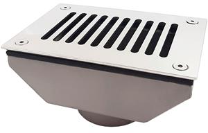 Забор переливного лотка 20 м3/час Xenozone, ВР 2" (плитка), AISI-304 (ВЗП.150.1)